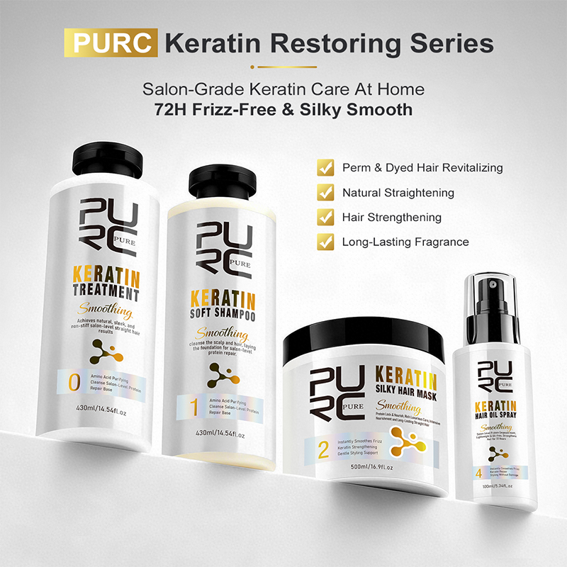 Hair Care Keratin - Perawatan Rambut PURC Keratin Treatment Set: