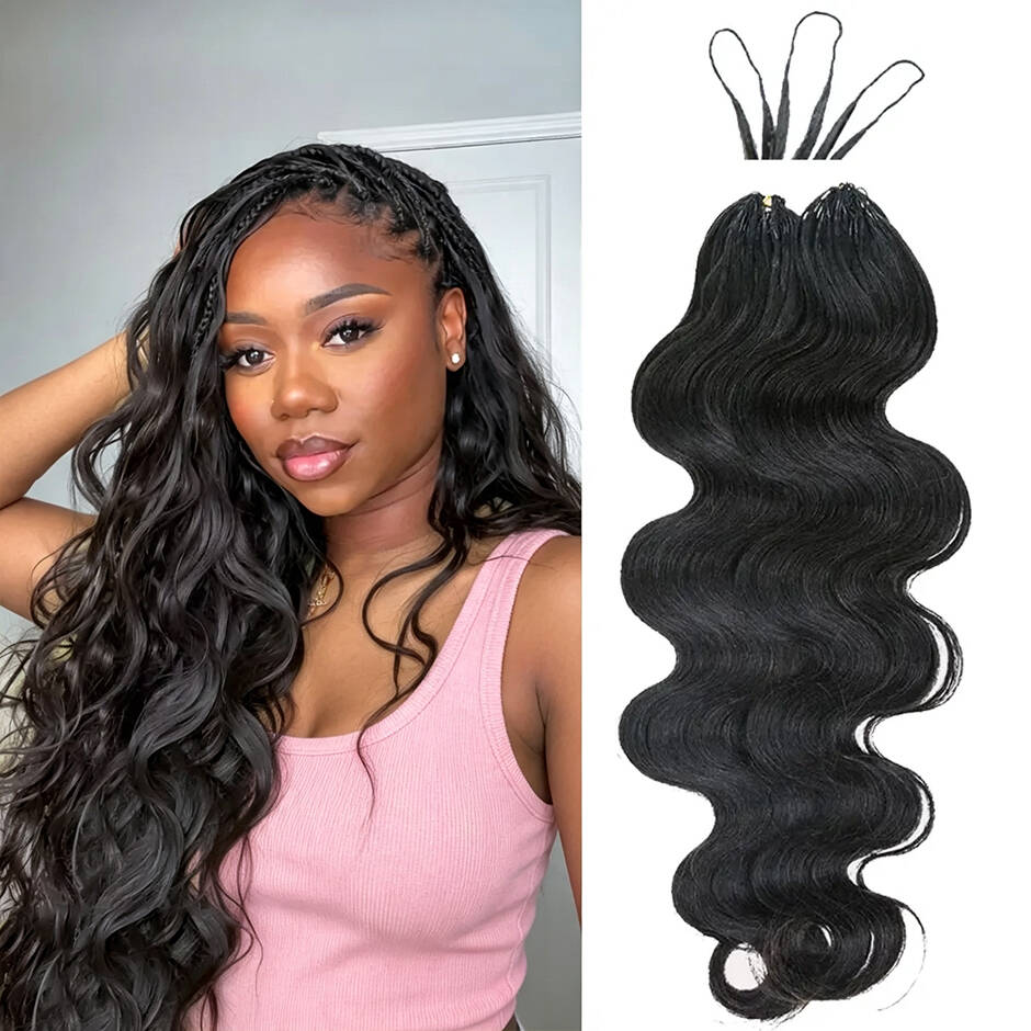 ISEE HAIR Body Wave Feather Cr - Feather Hair Extension ulasan dan harga