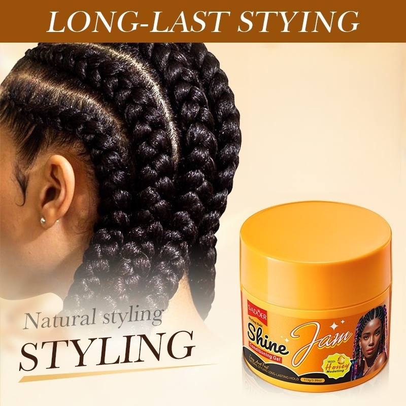 113g Gel Rambut Glossy Styling - Hair Care Jelly ulasan dan harga