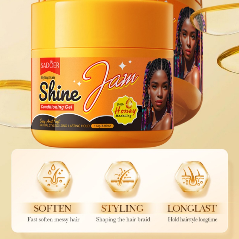 113g Gel Rambut Glossy Styling - Hair Care Jelly ulasan dan harga